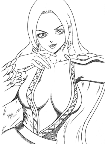 Boa Hancock Coloring Page